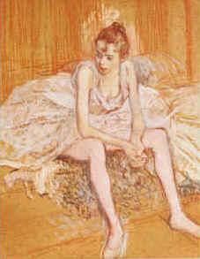  Henri  Toulouse-Lautrec Dancer Seated